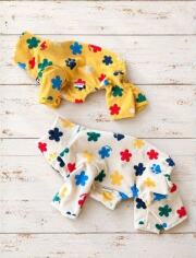 【DOG WEAR】フラワーソフトフリースロンパース