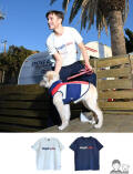 【UNISEX】USAシャドーボーダーロゴベーシックTシャツ