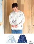 【UNISEX】配色ステッチロゴロンT
