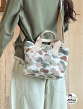 【GOODS】DOG CAMO ボア　ミニトート