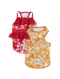 《期間限定アウトレット》【DOG WEAR】アロハプリントペア