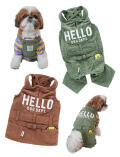 《期間限定アウトレット》【DOG WEAR】コーデュロイサロペット