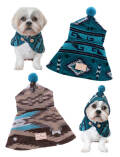 《期間限定アウトレット》【DOG WEAR】ネイティブポンチョ