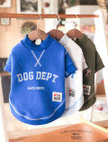 【DOG WEAR】配色ステッチボタンスウェット