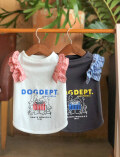 【DOG WEAR】カフェイラストノースリーブ　