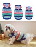 【DOG WEAR】ボーダーニットノースリーブパーカー