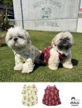 【DOG WEAR】FLAG DOG　総柄メッシュシャツ＆ワンピース