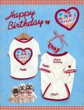 【DOG WEAR】Sweet Birthday Heart  T