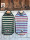 【DOG WEAR】マルチボーダーリブタートル