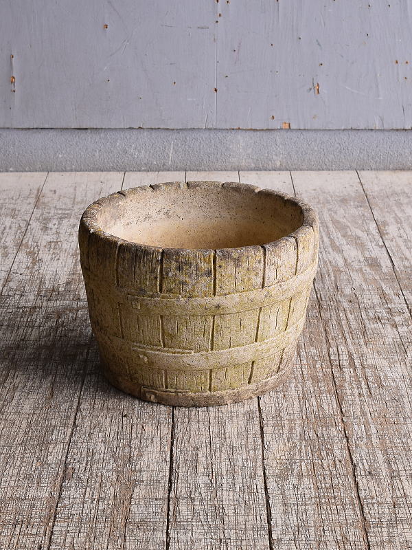 イギリス　アンティーク　セメント製　プランター　植木鉢　10781