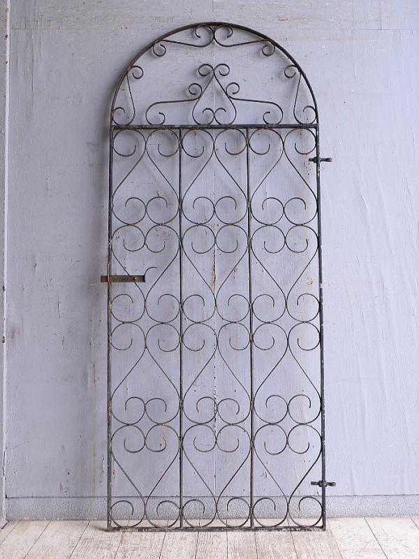 イギリスアンティーク アイアンフェンス ゲート柵 ガーデニング 10794