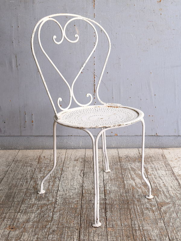 フレンチ アンティーク アイアンガーデンチェア ガーデニング 10907