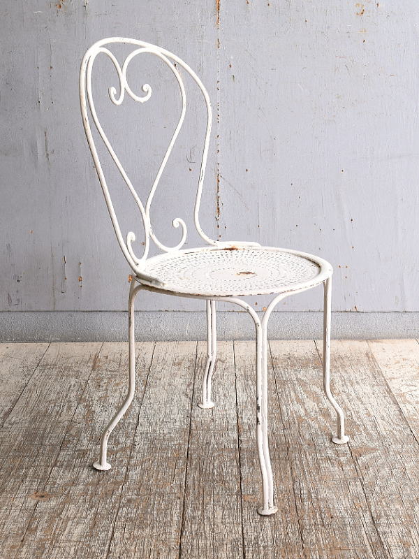 フレンチ アンティーク アイアンガーデンチェア ガーデニング 10908