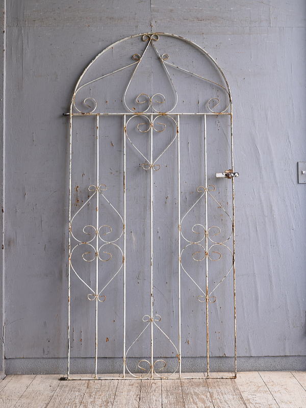 イギリスアンティーク アイアンフェンス ゲート柵 ガーデニング 10912