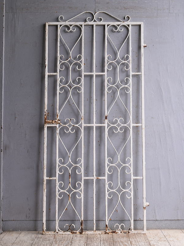 イギリスアンティーク アイアンフェンス ゲート柵 ガーデニング 10973