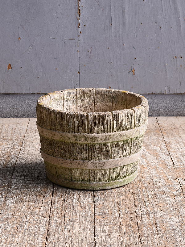 イギリス　アンティーク　セメント製　プランター　植木鉢　10981