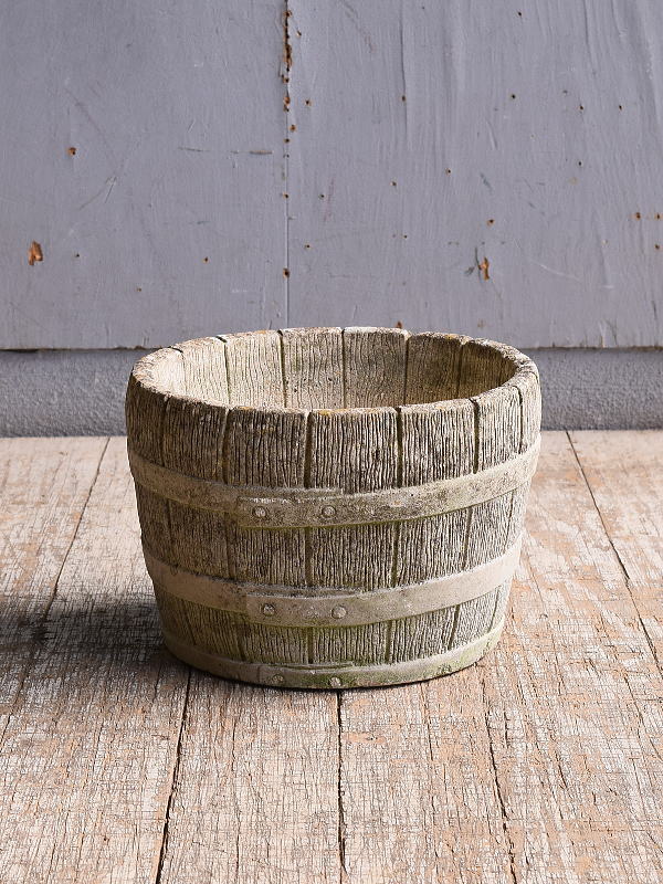 イギリス　アンティーク　セメント製　プランター　植木鉢　10982