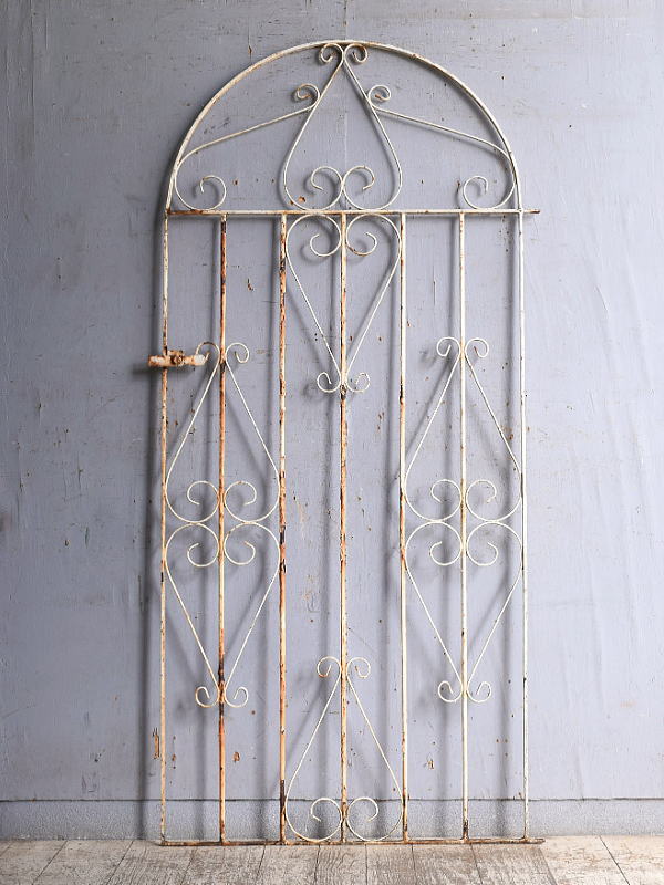 イギリスアンティーク アイアンフェンス ゲート柵 ガーデニング 11191