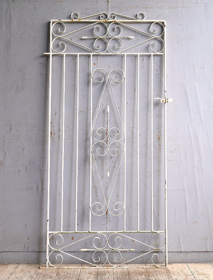 イギリスアンティーク アイアンフェンス ゲート柵 ガーデニング 11268