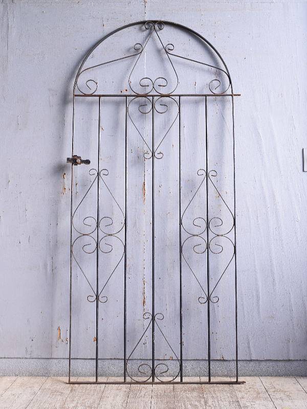 イギリス アンティーク アイアンフェンス ゲート柵 11279