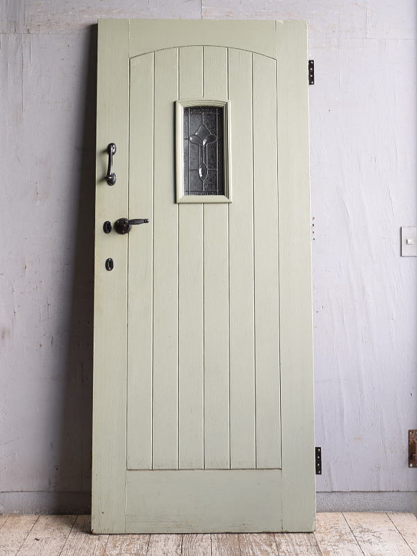 イギリス アンティーク ガラス入りドア 扉 建具 11428