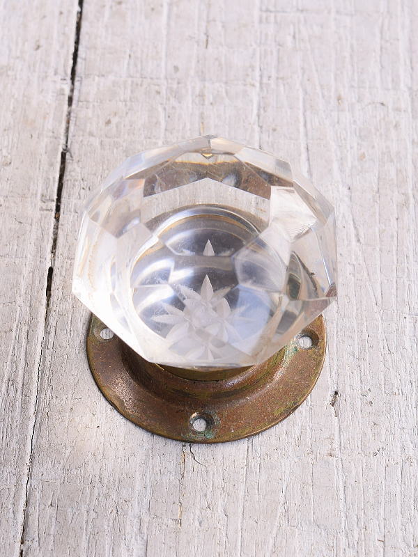 イギリス アンティーク アクリル製 ドアノブ 建具金物 11451