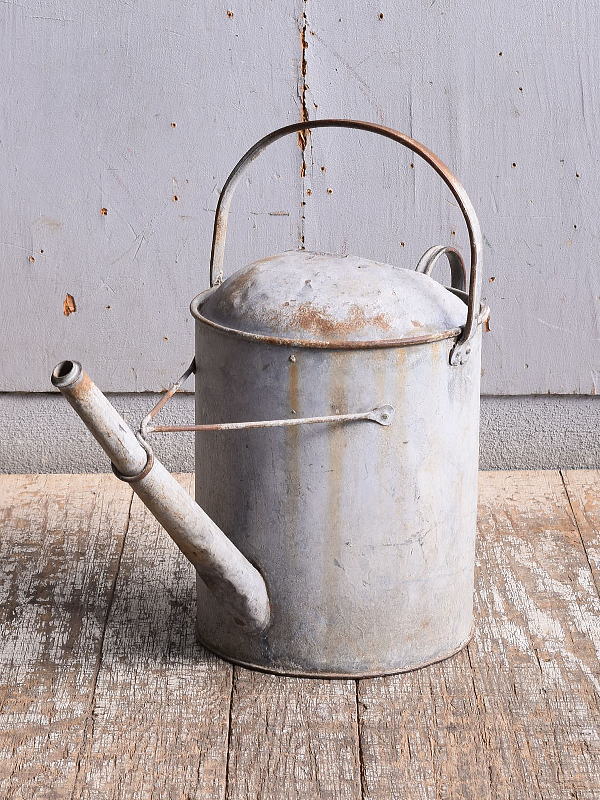 フレンチ アンティーク ブリキ製 ジョウロ ガーデニング 11548