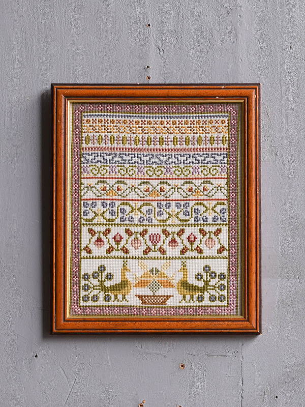 イギリス アンティーク 刺繍サンプラー　11690