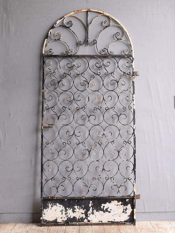 イギリスアンティーク アイアンフェンス ゲート柵 ガーデニング 11736