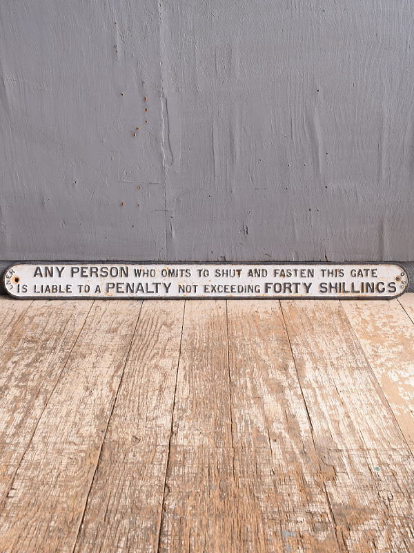 イギリス　アンティーク レイルウェイサイン 鉄道標識 11818