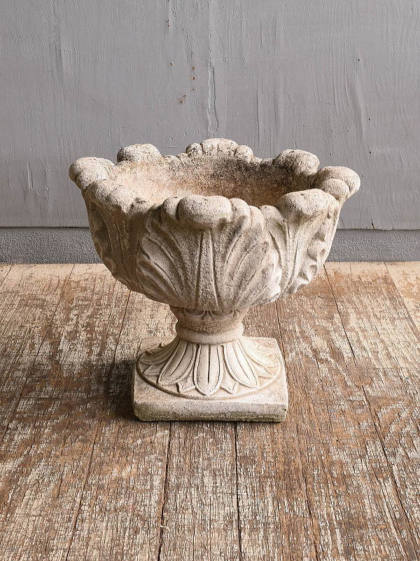 イギリス　アンティーク　セメント製　プランター　植木鉢　11890