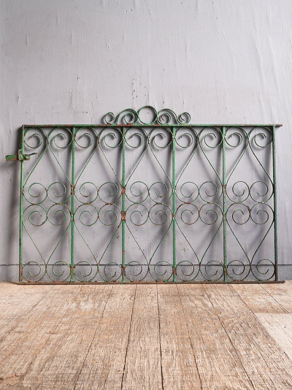 イギリスアンティーク アイアンフェンス ゲート柵 ガーデニング 11999