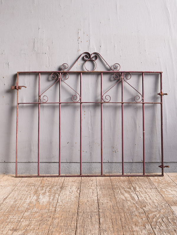 イギリスアンティーク アイアンフェンス ゲート柵 ガーデニング 12010