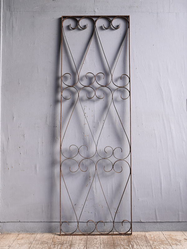 イギリスアンティーク アイアンフェンス ゲート柵 ガーデニング 12032