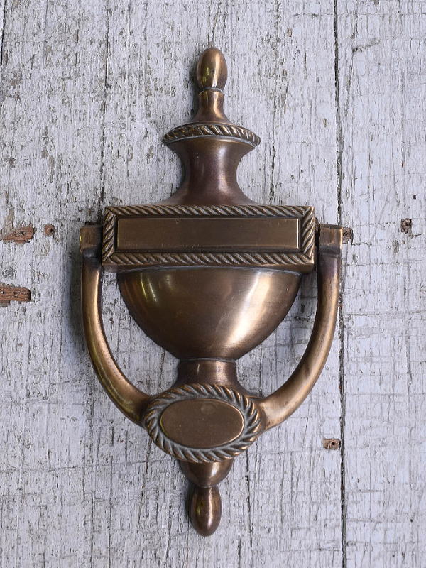 イギリス アンティーク 真鍮製ドアノッカー 12166