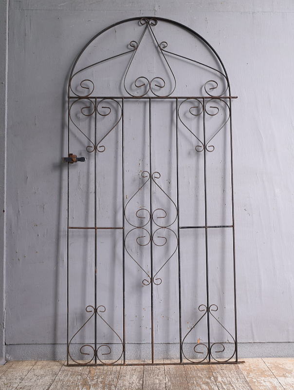 イギリスアンティーク アイアンフェンス ゲート柵 ガーデニング 12372