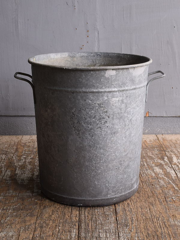 フレンチ アンティーク　ブリキ製　ウォッシングタブ ディスプレイ ガーデニング 12378