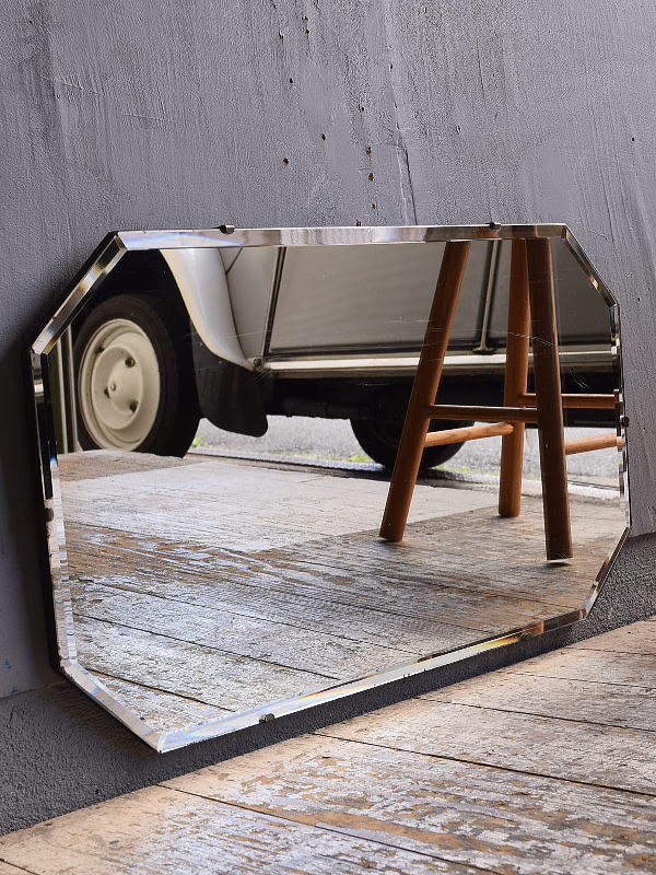 イギリス アンティーク　 壁掛けミラー 鏡　12418