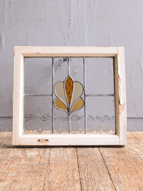 イギリス アンティーク ステンドグラス 幾何学 12468