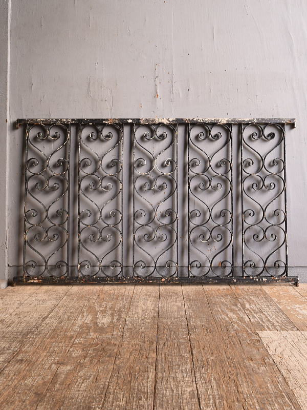 イギリスアンティーク アイアンフェンス ゲート柵 ガーデニング 12771
