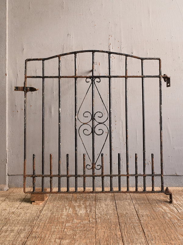 イギリス アンティーク アイアンフェンス ゲート柵 12815