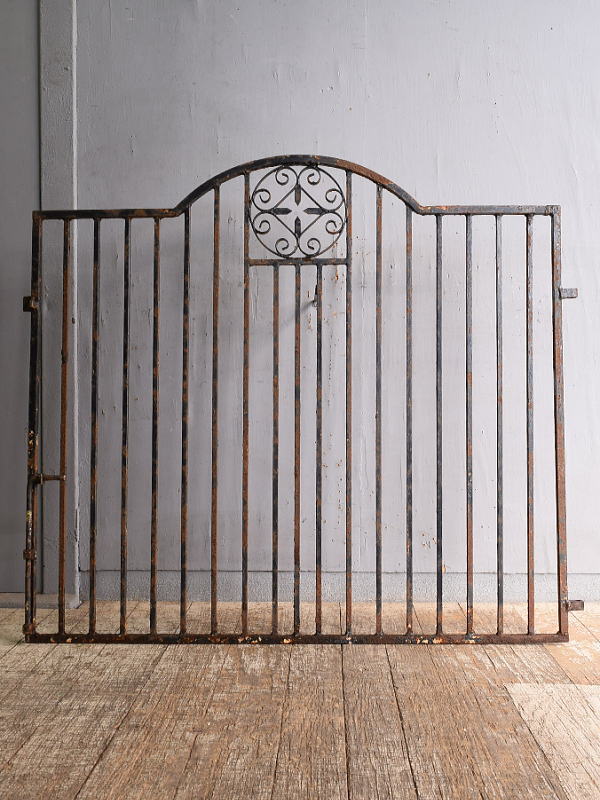 イギリス アンティーク アイアンフェンス ゲート柵 12842