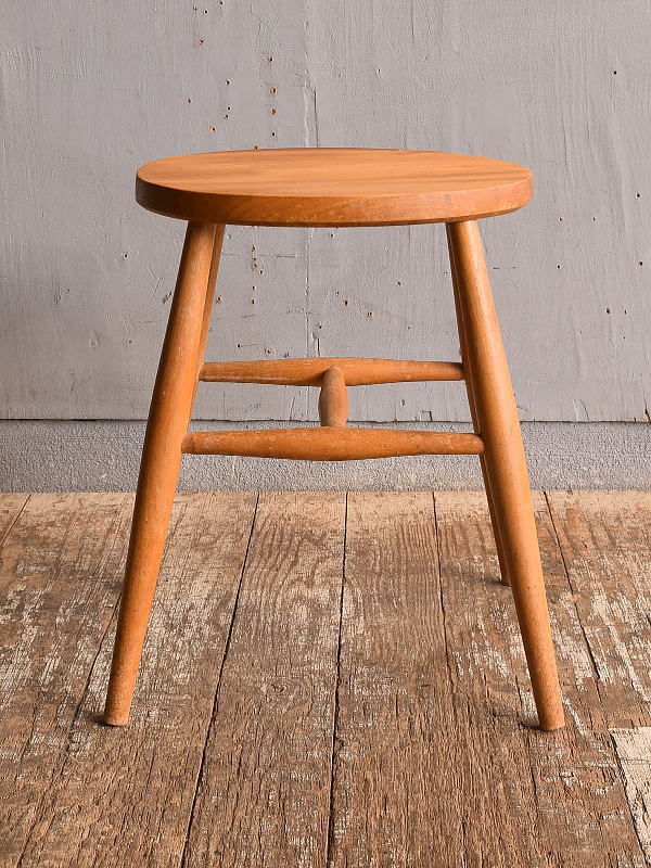 イギリス アンティーク家具 木製スツール　 椅子 12869