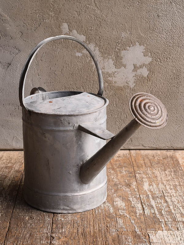 イギリス アンティーク ブリキ製 ジョウロ ガーデニング 13035