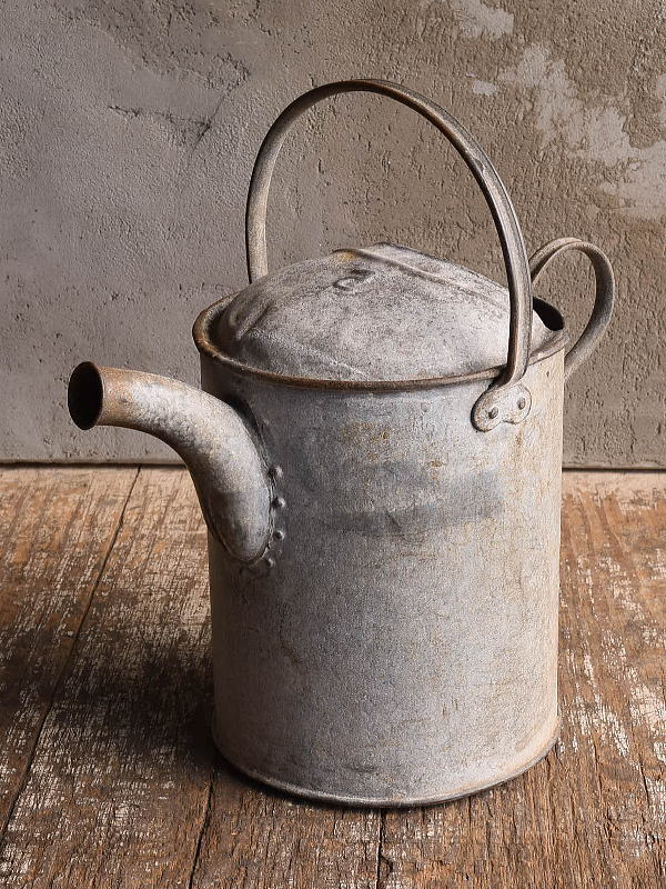 イギリス アンティーク ブリキ製 ジョウロ ガーデニング 13036