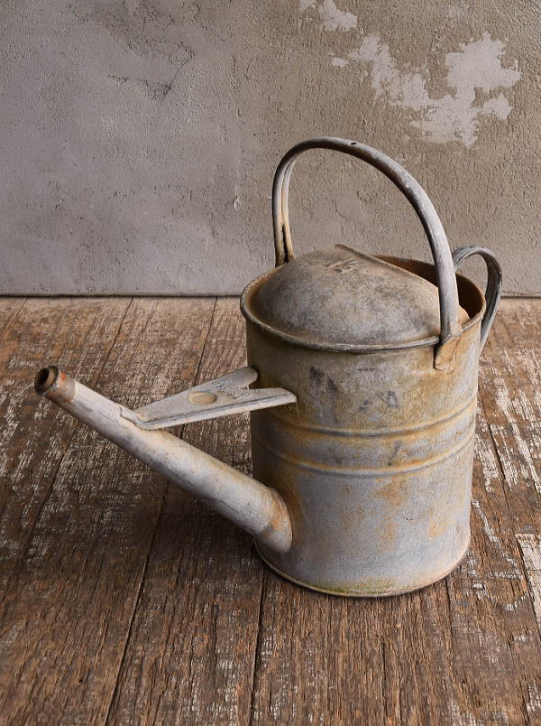 イギリス アンティーク ブリキ製 ジョウロ ガーデニング 13065