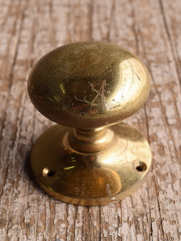 イギリス アンティーク 真鍮製 ドアノブ 建具金物 13071