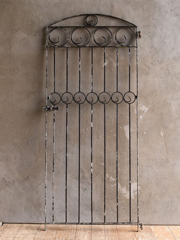 イギリスアンティーク アイアンフェンス ゲート柵 ガーデニング 13090