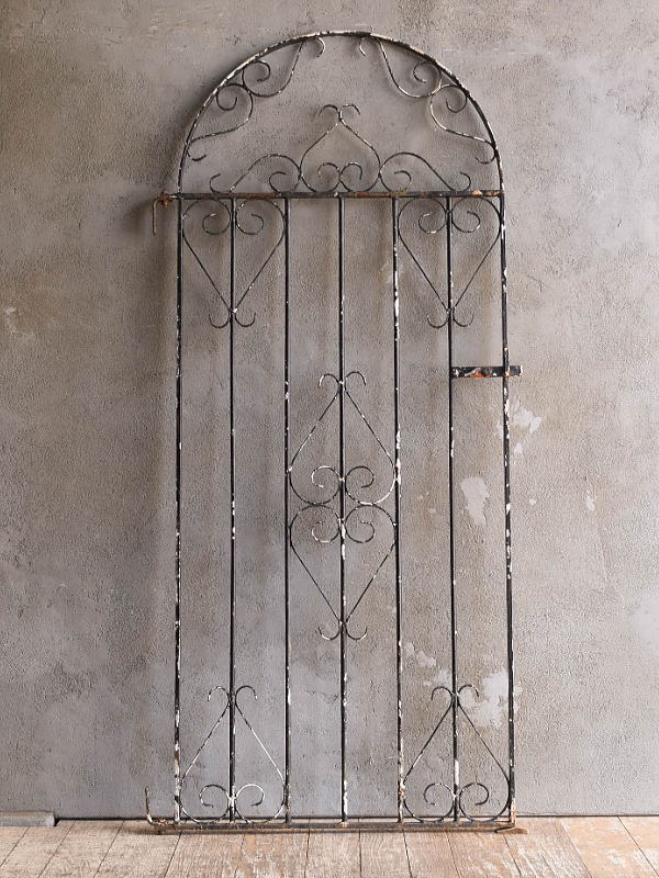 イギリスアンティーク アイアンフェンス ゲート柵 ガーデニング 13095