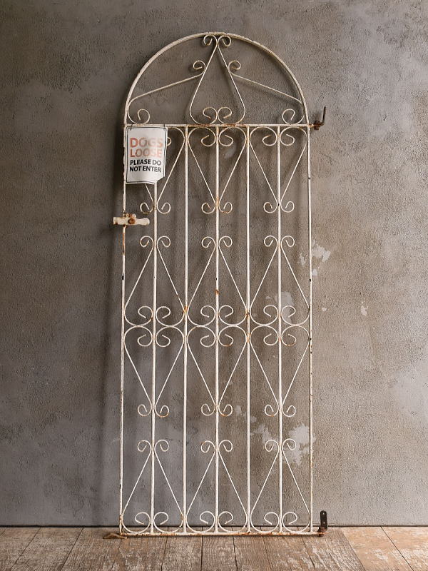 イギリスアンティーク アイアンフェンス ゲート柵 ガーデニング 13103